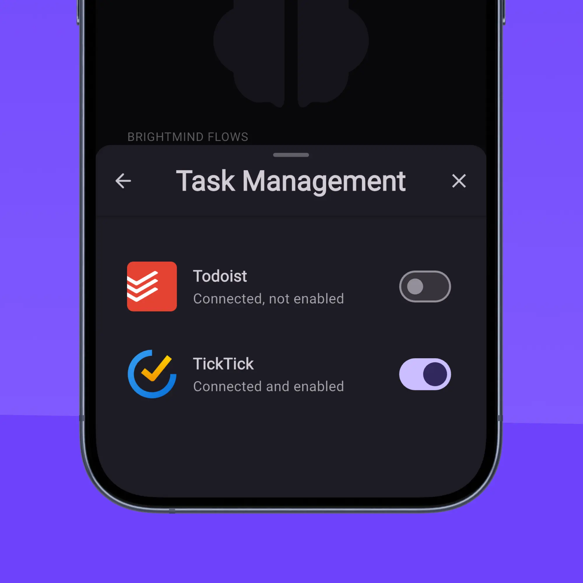 Task manager integration with Todoist and TickTick
